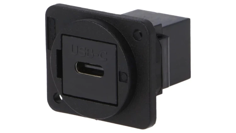 Łącznik USB C - USB C FT plastik 19x24mm CP30201X