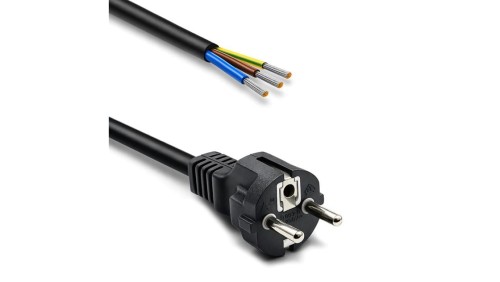 Qoltec Przewód zasilający SCHUKO CEE 7/7 miedź Cu odizolowany lutowany 3x1.50 mm² 1.8m