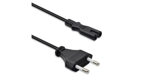 Qoltec Kabel zasilający IEC C7 CEE 7/16 ósemka 2x0.75mm² Czysta miedz CU 3m