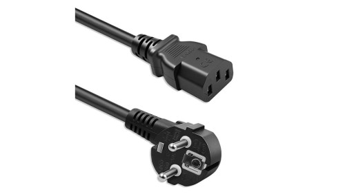 Qoltec Kabel zasilający SCHUKO IEC C13 CEE 7/7 3x0.75mm² Czysta miedź Cu 2m