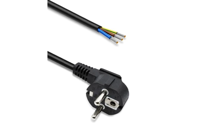 Qoltec Przewód zasilający SCHUKO CEE 7/7 miedź Cu odizolowany lutowany 3x0.75 mm² 5m