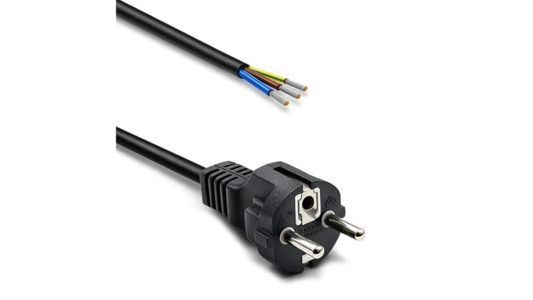 Qoltec Przewód zasilający SCHUKO CEE 7/7 miedź Cu odizolowany lutowany 3x0.75 mm² 1.8m