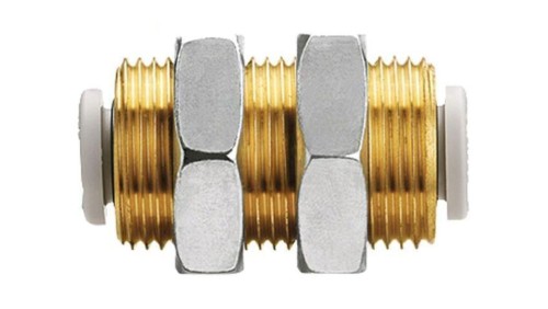 Złączka wtykowa gwintowana,prosta -1-10bar mosiądz Gwint M22 KQ2E12-00A