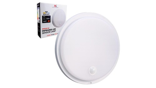 Lampa LED z czujnikiem ruchu Maclean , czujnik PIR, kolor biały, 10W, IP65, 1000lm, barwa neutralna, MCE525 W