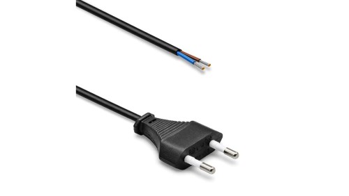 Qoltec Przewód zasilający CEE 7/16 (C) 2x0.75 mm² miedź Cu odizolowany lutowany 1.8m