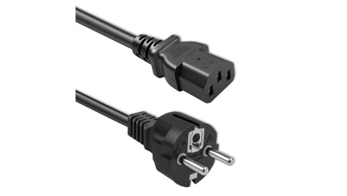 Qoltec Kabel zasilający SCHUKO IEC C13 CEE 7/7 3x0.75mm² Czysta miedź Cu 1.5m