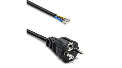 Qoltec Przewód zasilający SCHUKO CEE 7/7 miedź Cu odizolowany lutowany 3x0.75 mm² 3m