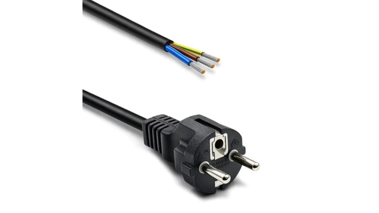 Qoltec Przewód zasilający SCHUKO CEE 7/7 miedź Cu odizolowany lutowany 3x1.00 mm² 1.8m