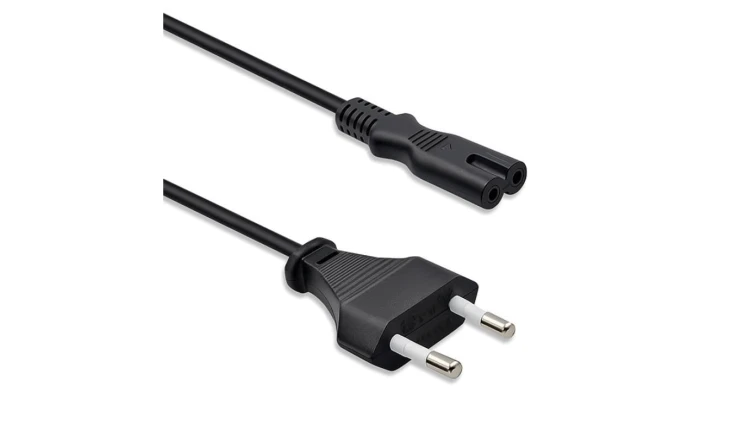 Qoltec Kabel zasilający IEC C7 CEE 7/16 ósemka 2x0.75mm² Czysta miedz CU 1m