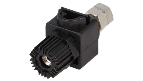 Gniazdo bananowe 4mm 60A 60VDC czarny 64mm Styki nikiel 30m CL159825BA