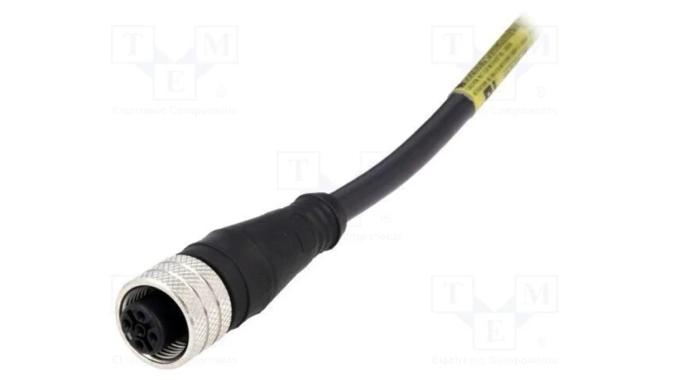 Złącze M12 wtyk żeńskie Micro-Change PIN 4 proste 4A 250V 1200060019