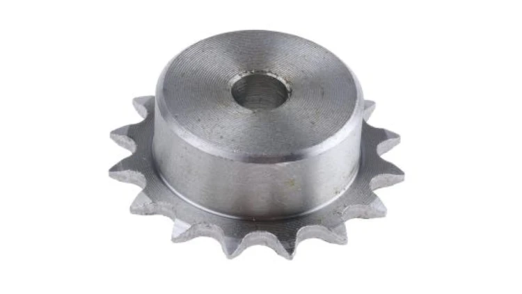 Koło łańcuchowe drabinkowe, 16 zębów, 05B-1, Pilot, śr otworu: 12mm, śr toczna: 48.82mm, Stal
