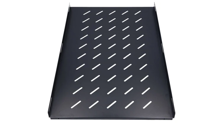 Półka 19, 752 x 472mm, mocowana punktowo, do szaf o głębokości 1000mm Extralink 1U 750mm Czarna