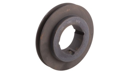 Krążek, śr. całkowita: 129mm, śr. otworu: 42mm, l. rowków: 1, Żeliwo, stal
