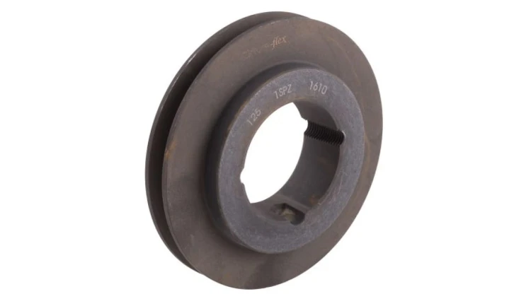 Krążek, śr. całkowita: 129mm, śr. otworu: 42mm, l. rowków: 1, Żeliwo, stal