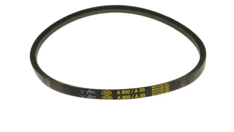 Pas napędowy, profil A, materiał: PET, guma, 13mm x 8mm x 767mm, RS PRO