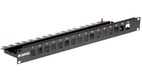 Obudowa do szafy RACK 19cali na 4 kanałowe moduły przepięciowe EWIMAR PTU/PTF-6-RACK