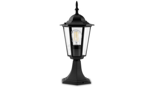 Lampa Ogrodowa Zewnętrzna E27 SŁUPEK LATARNIA 40cm Czarna BELLIS LUMILED