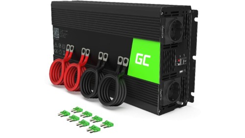 Przetwornica napięcia inwerter 24V - 230V 3000W/6000W, czysta sinusoida (INV21) GREEN CELL