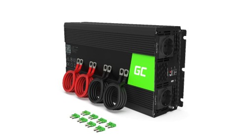 Przetwornica napięcia inwerter 12V - 230V 3000W/6000W, modyfikowana sinusoida (INV12) GREEN CELL