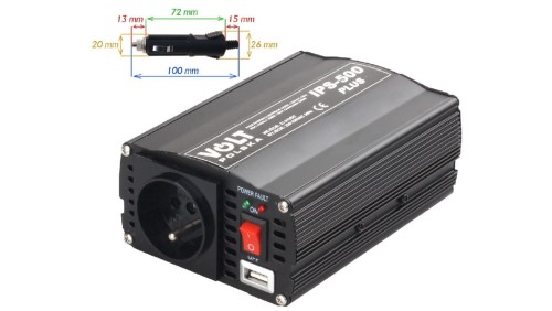 Przetwornica IPS 500 PLUS 24V / 230V 350/500 W (3IPS50024P) VOLT POLSKA