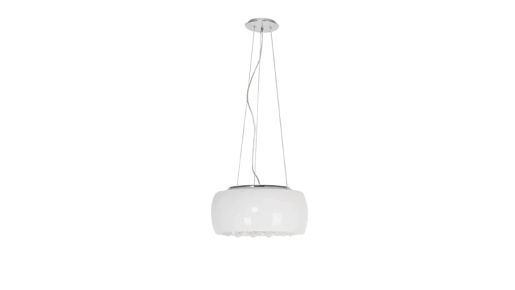 Lampa designerska druciana z szerokim kloszem z serii DOT KP-09 Kaja Lighting
