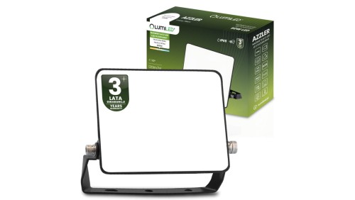 Naświetlacz LED AZZLER 50W 6000lm 4000K IP65 Halogen Zewnętrzny Lampa Czarny LUMILED