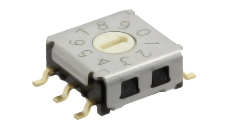Zadajnik kodu DEC/BCD 10 Poz SMT A6KS-102RF