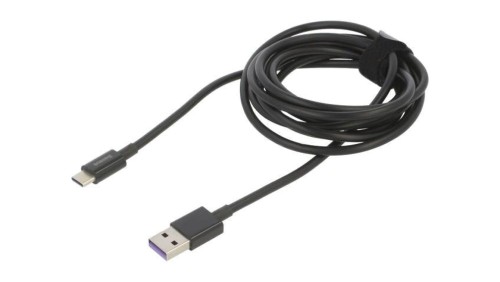 Kabel USB A wtyk - USB C wtyk 2m czarny 66W CATYS-A01