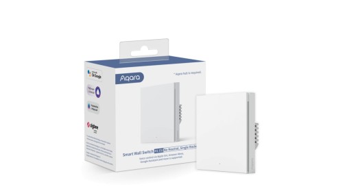 Przełącznik bez Neutral, Zigbee 3.0, EU, WS-EUK01 Aqara Wall Single Switch H1