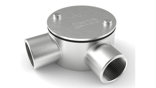 Puszka kątowa, Stal nierdzewna 316 25mm IP67 RS PRO
