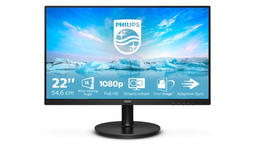 Monitor Philips 221V8A/00 (21,5 VA FullHD 1920x1080 HDMI, VGA kolor czarny)