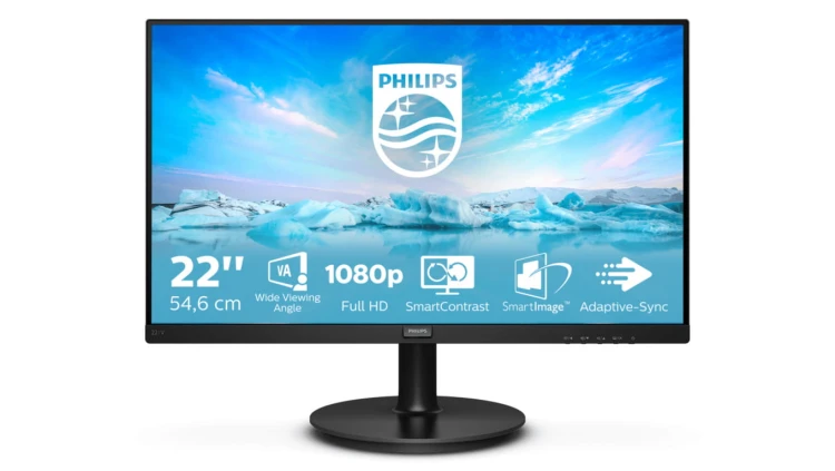 Monitor Philips 221V8A/00 (21,5 VA FullHD 1920x1080 HDMI, VGA kolor czarny)