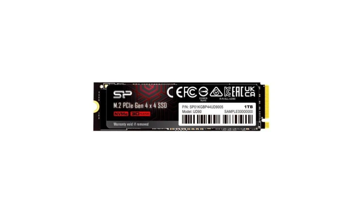 Dysk SSD Silicon Power UD90 1TB M.2 PCIe NVMe Gen4x4 NVMe 1.4 4800/4200 MB/s