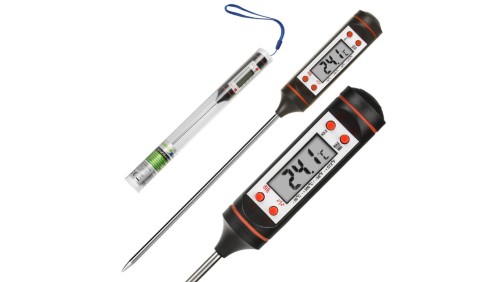 Termometr/sonda do żywności, GreenBlue, długość sondy 15cm, zakres temp. -50 st. C do +300 st. C., dokładność 0,1 st. C, GB178