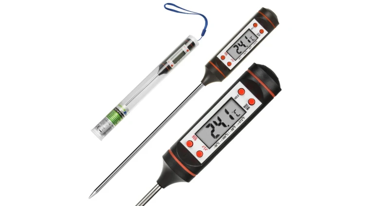 Termometr/sonda do żywności, GreenBlue, długość sondy 15cm, zakres temp. -50 st. C do +300 st. C., dokładność 0,1 st. C, GB178