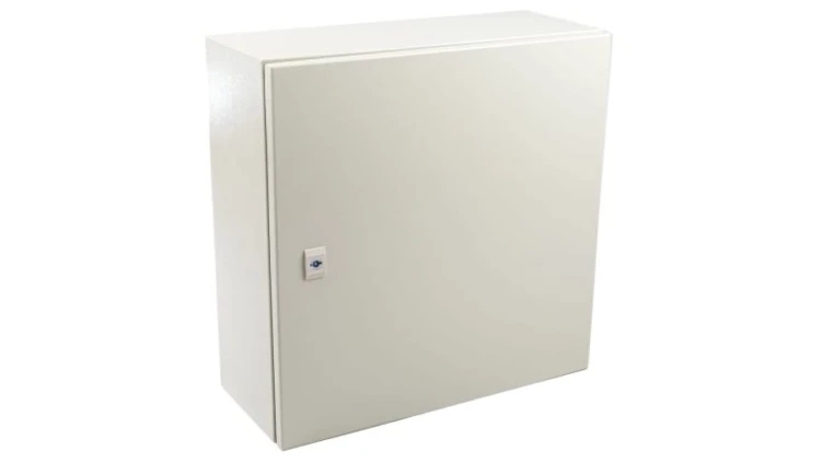 Szafka ścienna rozdzielcza RAL 7032, materiał: Stal, IP66, 500 x 500 x 210mm, RS PRO
