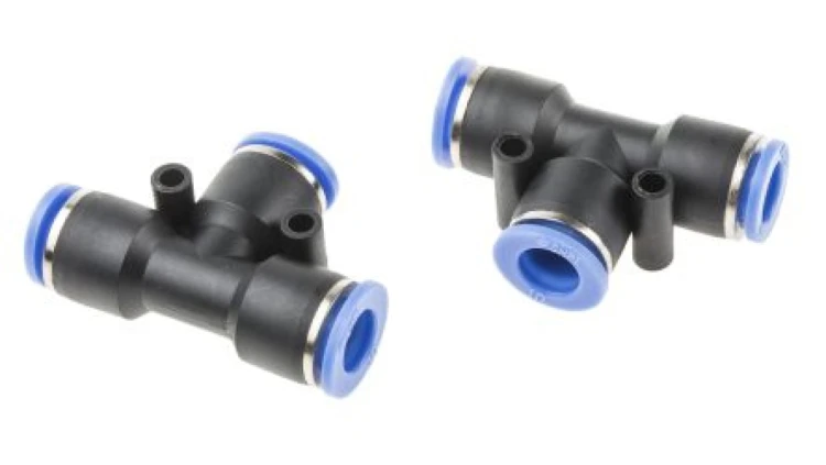 Adapter gwintowany teowy typu rura – rura, 10 barów