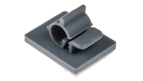 Spinka do kabli Zacisk kablowy, 7mm, materiał: Nylon 66, Samoprzylepny, 25 x 20mm, RS PRO