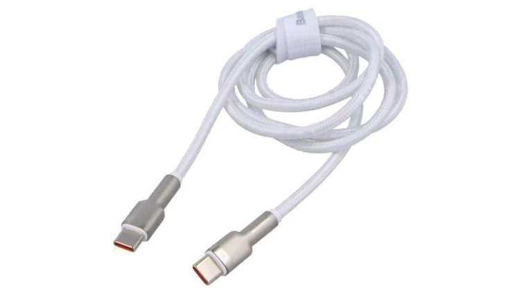 Kabel USB C wtyk z obu stron 1m biały 100W CATJK-C02