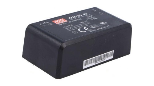 Przetwornica AC/DC 30, 2W 85-264VAC 48VDC Iwyj 630mA IRM-30-48