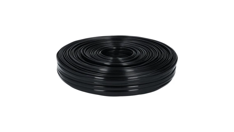 Kabel telefoniczny płaski YTLYp 4x0,12mm2 Cu czarny 150V linka Atel /300m/