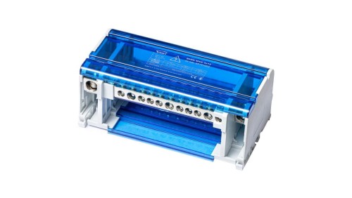 Blok rozdzielczy modułowy ShNK Listwa łączeniowa 4x12 160A na szynę DIN TH35 12x (1x 50mm2 + 3x 35mm2 + 8x16mm2) SIMET