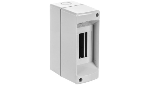 Rozdzielnica modułowa 1x2 natynkowa bez drzwi seria 610 IP40 50x130x85 szara EC61002 /opak. 50/