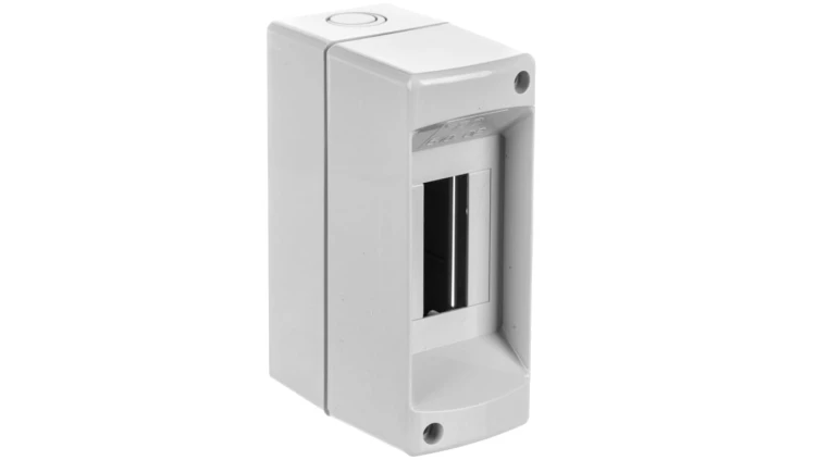 Rozdzielnica modułowa 1x2 natynkowa bez drzwi seria 610 IP40 50x130x85 szara EC61002 /opak. 50/