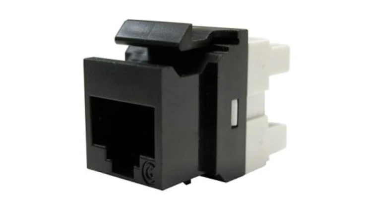 Moduł keystone RJ45 UTP kat.5e nieekranowany czarny Molex