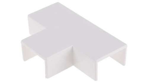 Teownik płaski do koryt kablowych PVC Trójnik płaski 25 x 16mm RS PRO