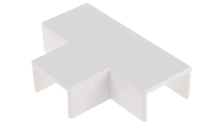 Teownik płaski do koryt kablowych PVC Trójnik płaski 25 x 16mm RS PRO