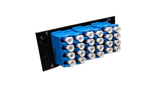 Płytka 24FO sześciodrożna 6xQuad LC OS1/OS2 niebieska Molex
