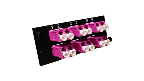 Płytka 12FO sześciodrożna 6xDuplex LC MM OM4 różowa Molex